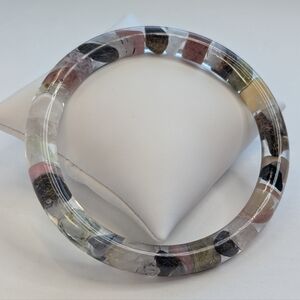 Mixed Gemstone Bangle Bracelet - Handmade